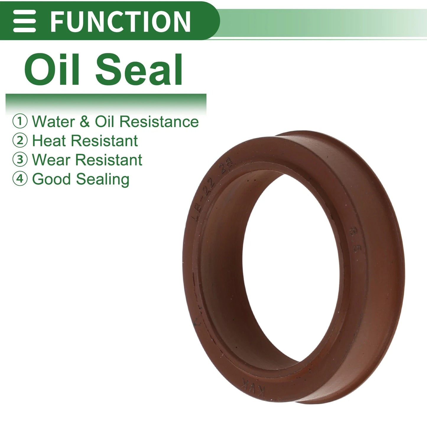 Oil Seal 22x28x6.7mm FKM Rubber Brown Seal Ring Rotary Shaft for MakeModel