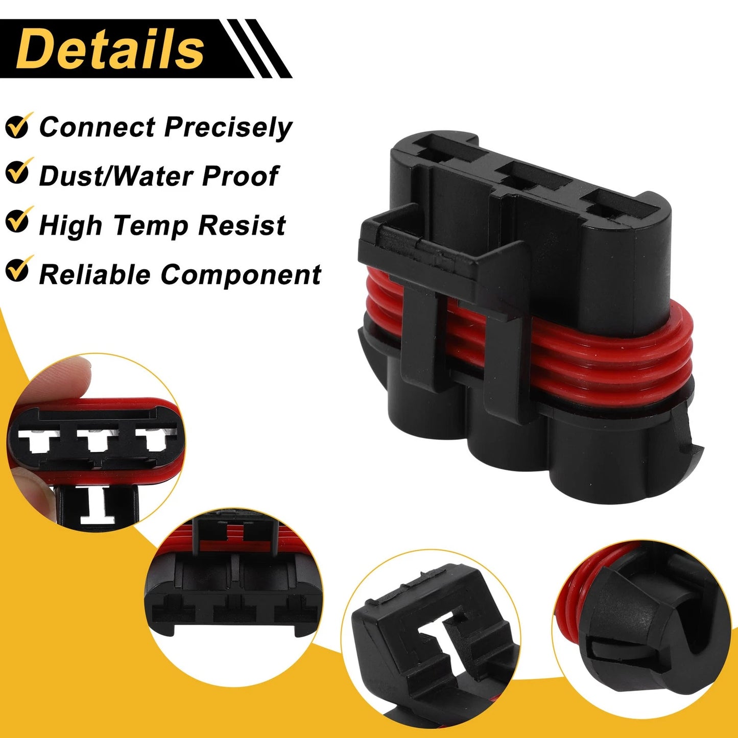 3 Pins Connector Plug Adapter for Ford Buick