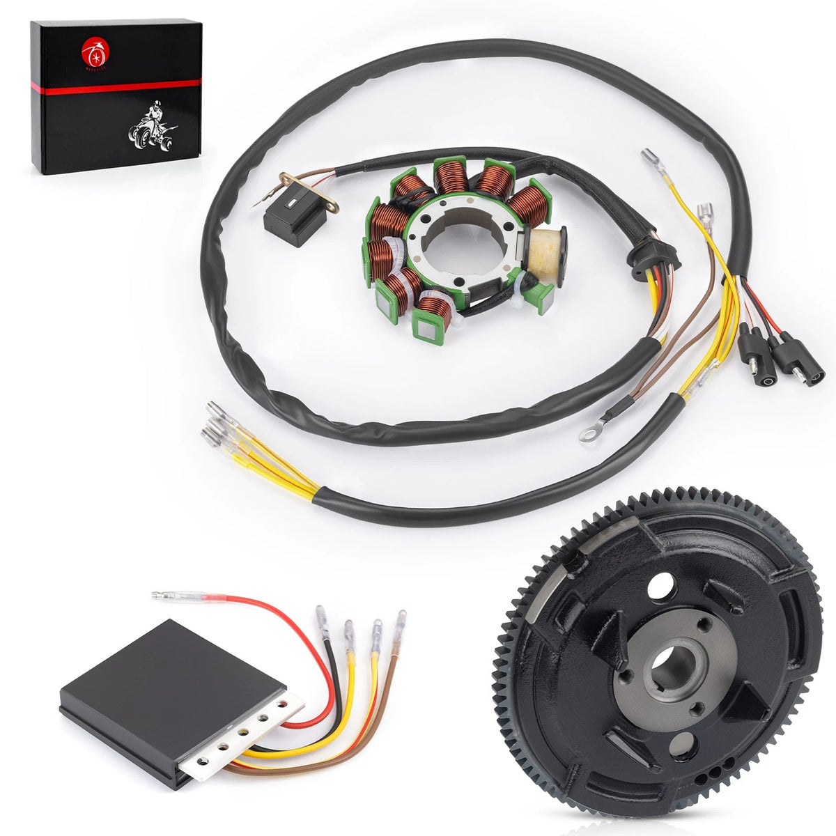 Stator & Flywheel Rotor w/ Regulator Rectifier for Polaris Xplorer 400 (1996-2002)