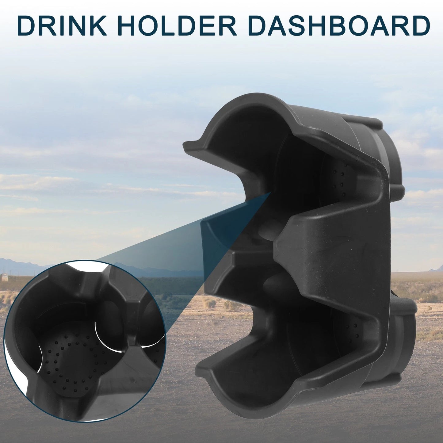 Cup Holder for Jeep Wrangler 2001-2006 - Practical Drink Holder Black