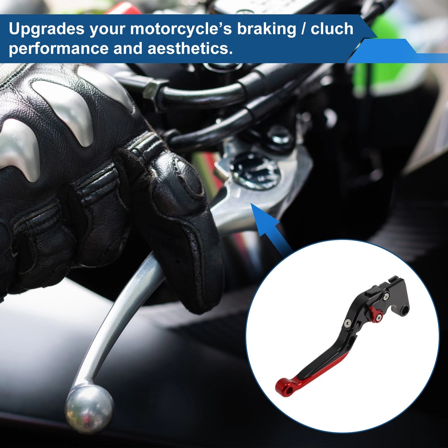2x Short/Long Brake Clutch Levers for YAMAHA YZF-R1 (2004–2008)