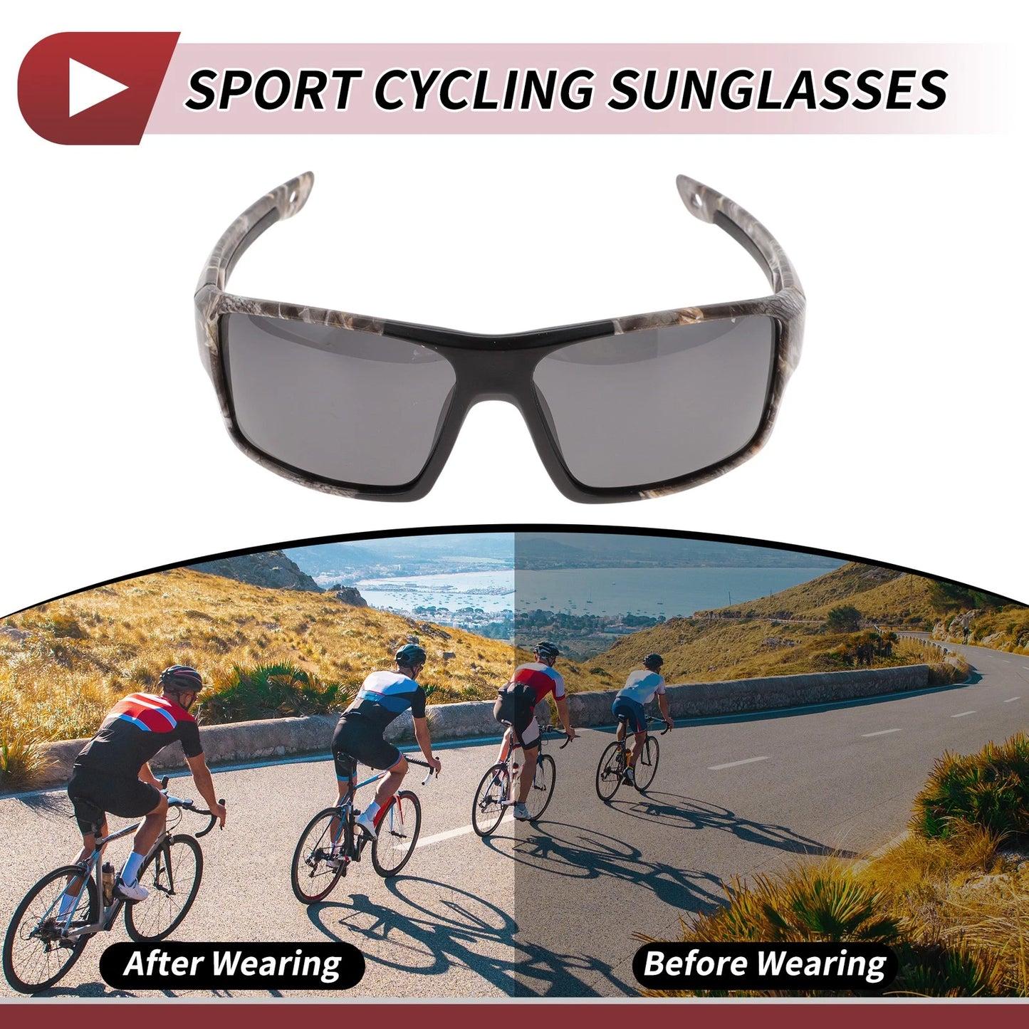 Goggles / Motorcycle Riding Goggles Gray Lens Tri-acetel for Motorcycle