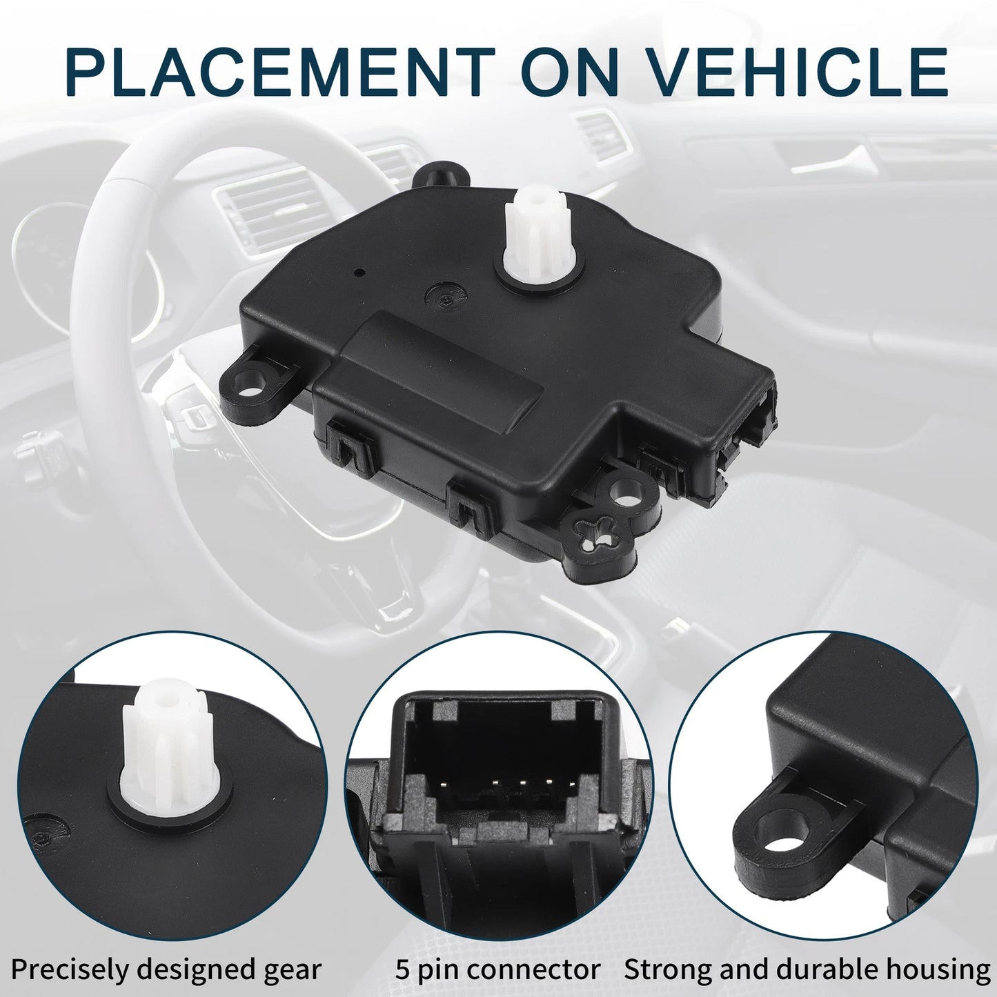 2 x No.7L1Z19E616C HVAC Heater Blend Door Actuator for Ford Expedition (2007-2008)