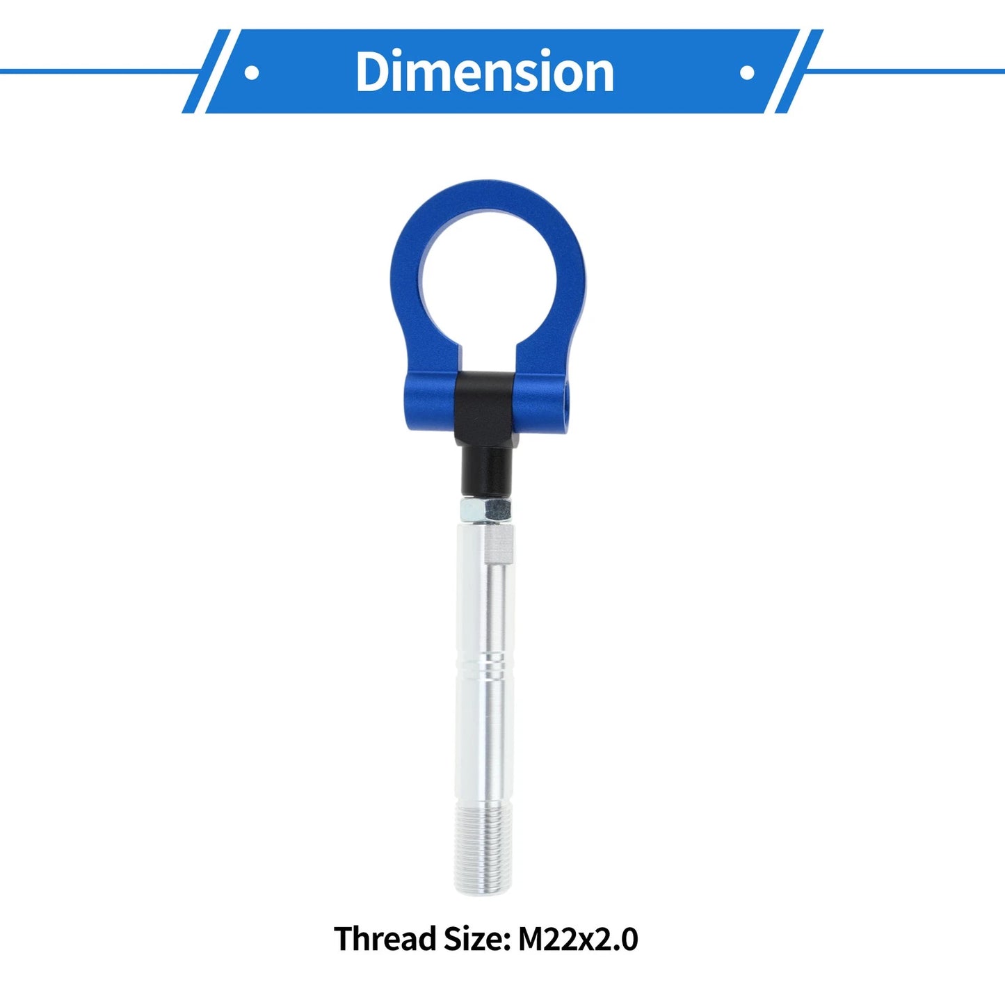 Trailer Ring Eye Towing Hook Folding Screw-on Tow Hook for Toyota Avanza
