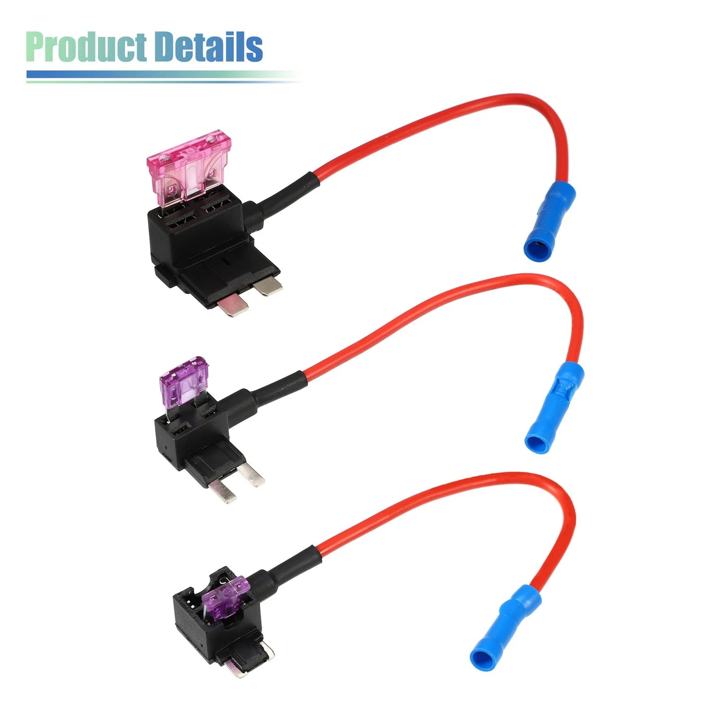 3 x Car Fuse Tap with 3 x 3A Mini Low Profile Fuses (N/A)