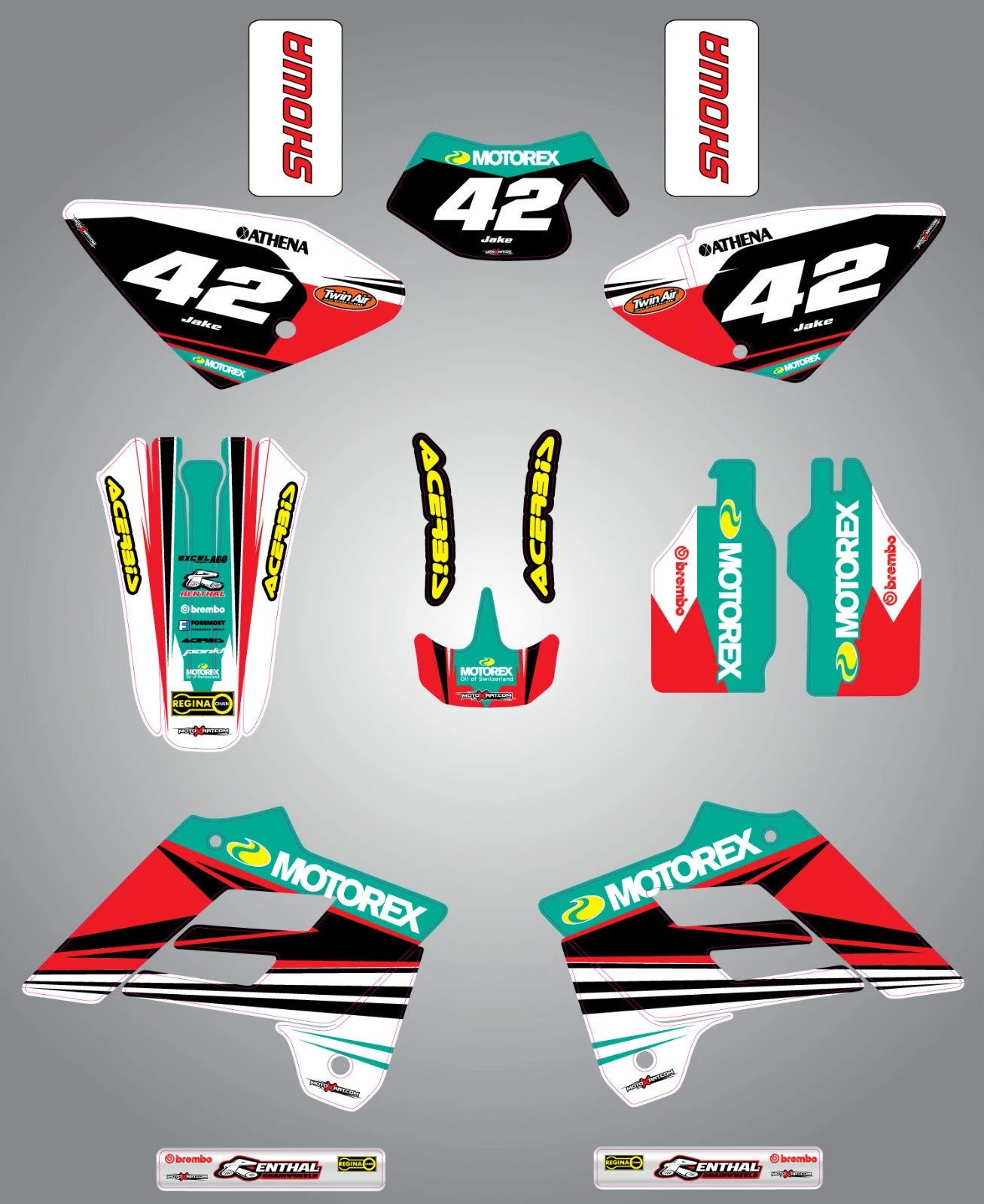 Full Custom Graphics Kit for Gas Gas EC 125 200 250 300 (2005-2006)