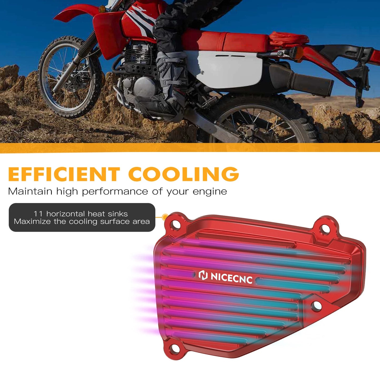Power Valve Cover with Gasket Red for Beta 250 300 RR XTRAINER (2013-2024)