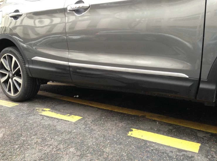 Chrome Body Side Molding Cover Trim for Nissan Qashqai Rogue Sport (2014-2021)