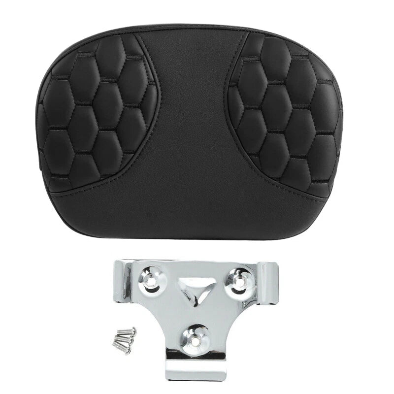 Black Passenger Sissy Bar Backrest for Harley Electra Street Road King (2009-2023)