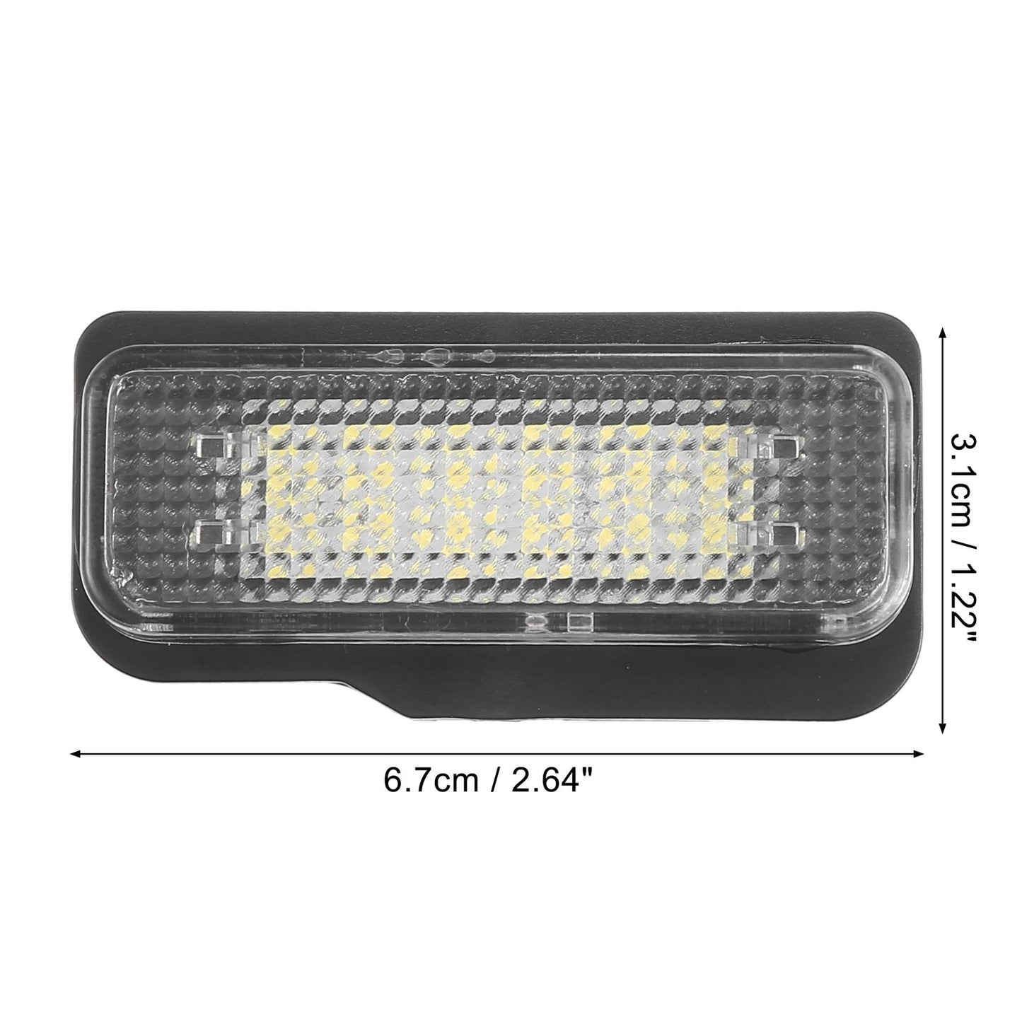 2 x Car License Plate Lights for Mercedes-Benz SLK 350 (2005-2011)