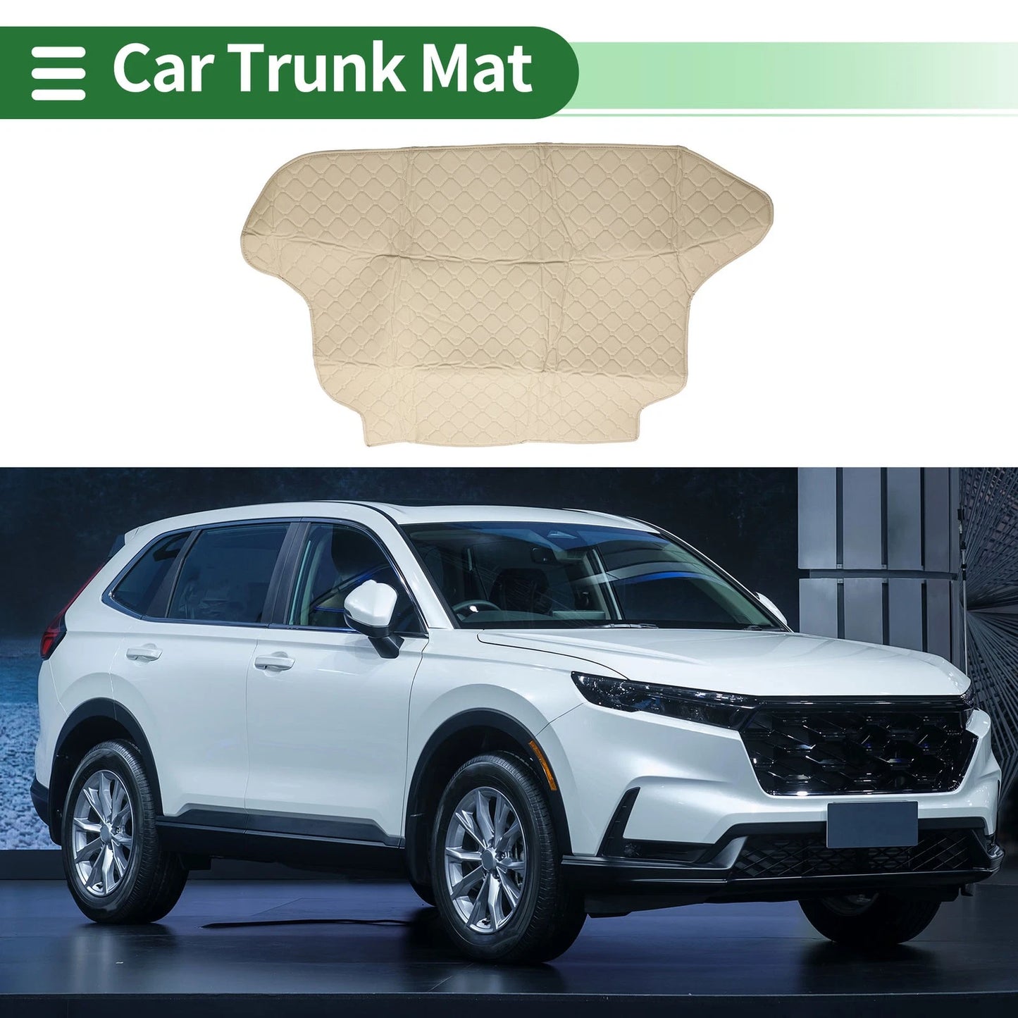 3D Circular Pattern Beige Cargo Liner Rear Trunk Mat for Honda CR-V (2002-2006)