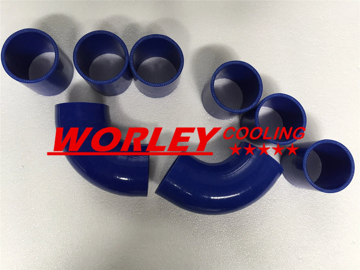 2 x 2.5" Aluminum Universal Intercooler Turbo Piping Kit for QLD