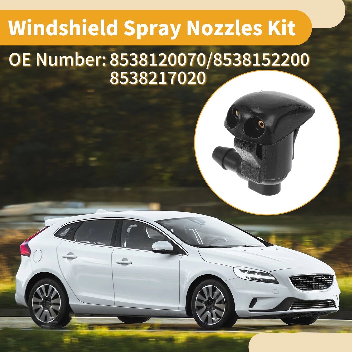 Windshield Washer Nozzle 2 x Gaskets for Toyota MR2 (1999–2007)