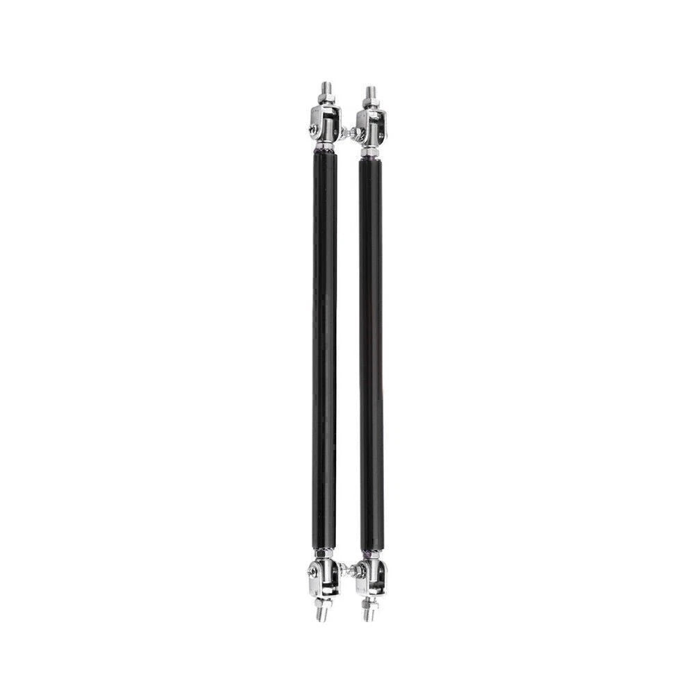 Adjustable Front Bumper Lip Splitter Strut Rod Tie Support Bar for 2015-2023