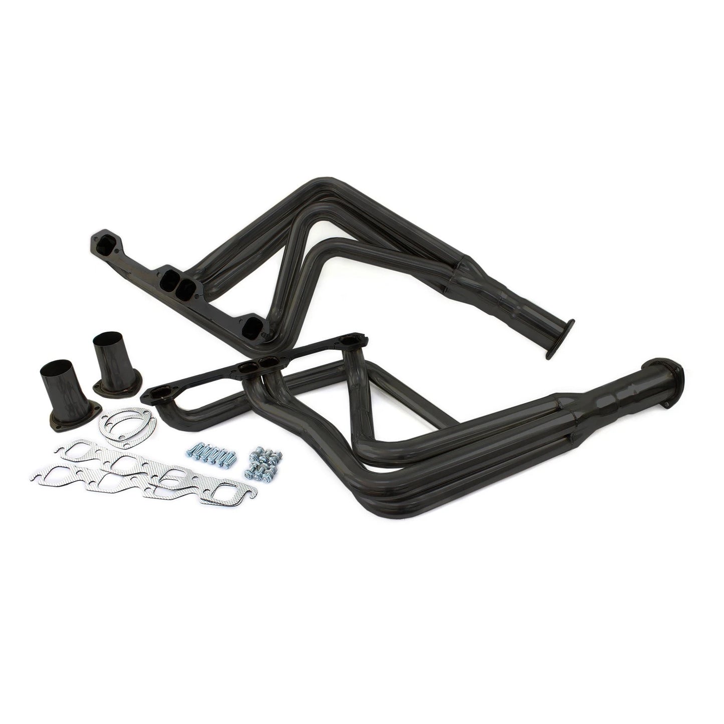 Black Extractors for Holden HQ HJ HX HZ WB Chev SB 283-400 V8