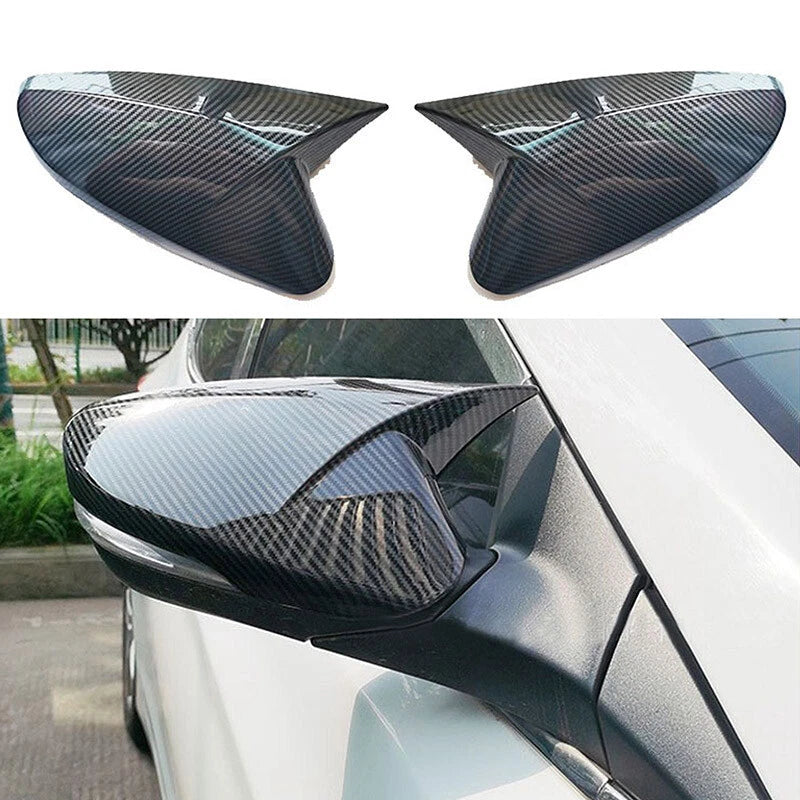 2 x Carbon Fiber Rear View Mirror Covers for Hyundai Veloster (2012-2017)