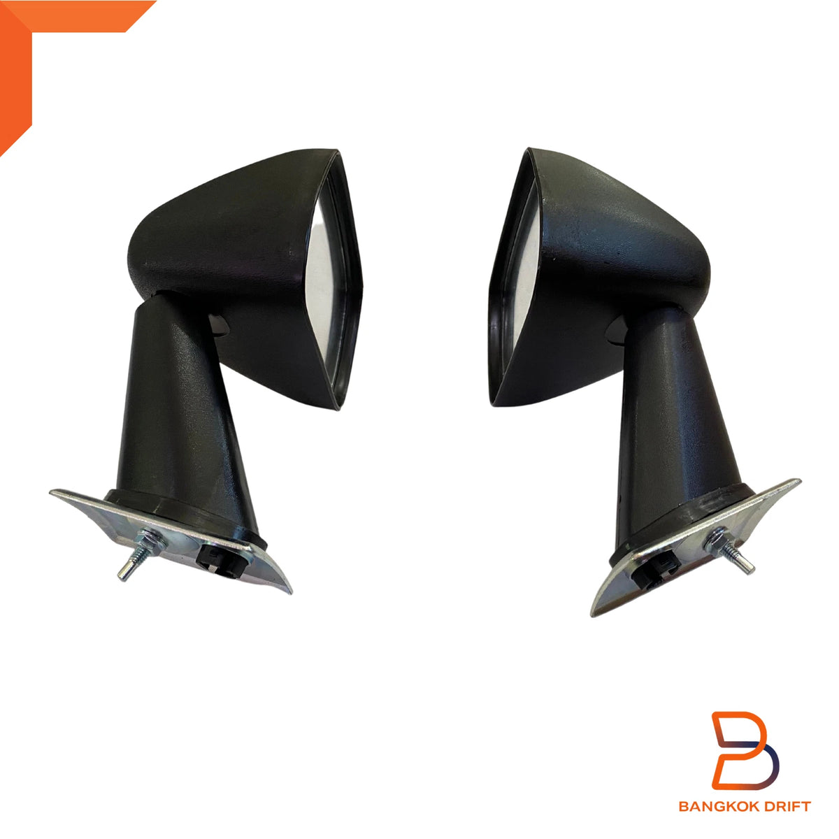 Black Side Fender Wing Mirrors for Toyota Hilux Ute Pickup (78-83)