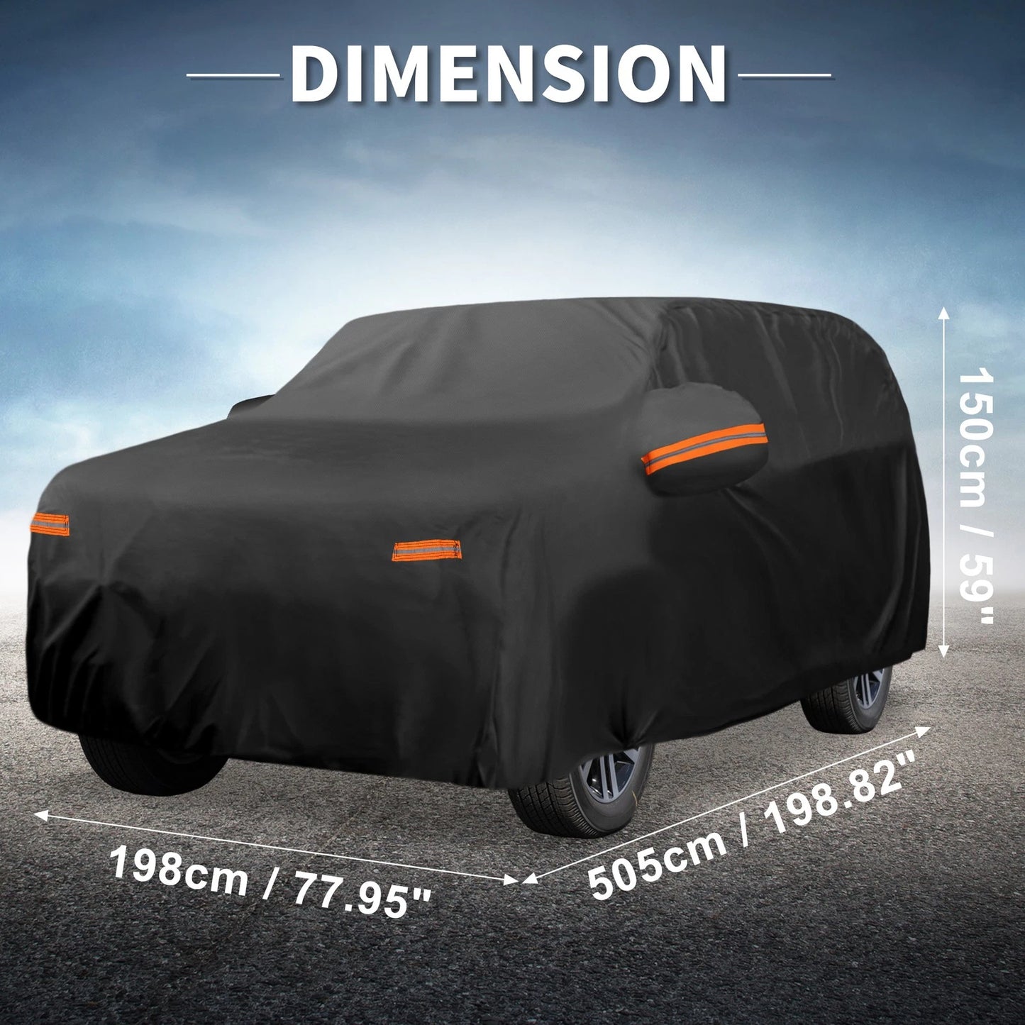 Waterproof 210D-PU Car Cover for Hyundai Palisade (2019-2023)