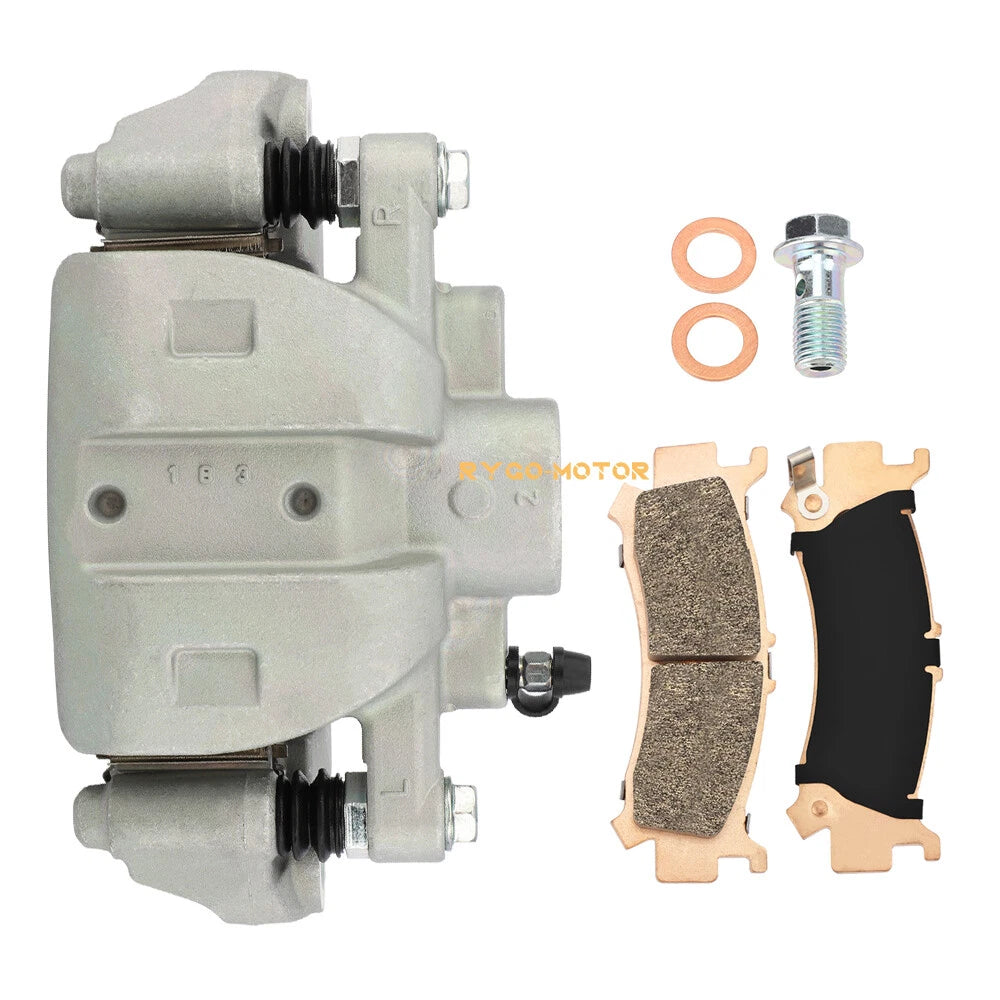 Front Left Brake Caliper w/pads for Honda Pioneer 1000 SXS1000M3/M5/M6 (2016-2023)