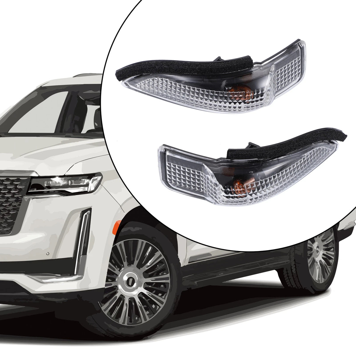 Rear Turn Signal Light for Toyota Corolla (2014) - Black Plastic 1 Set