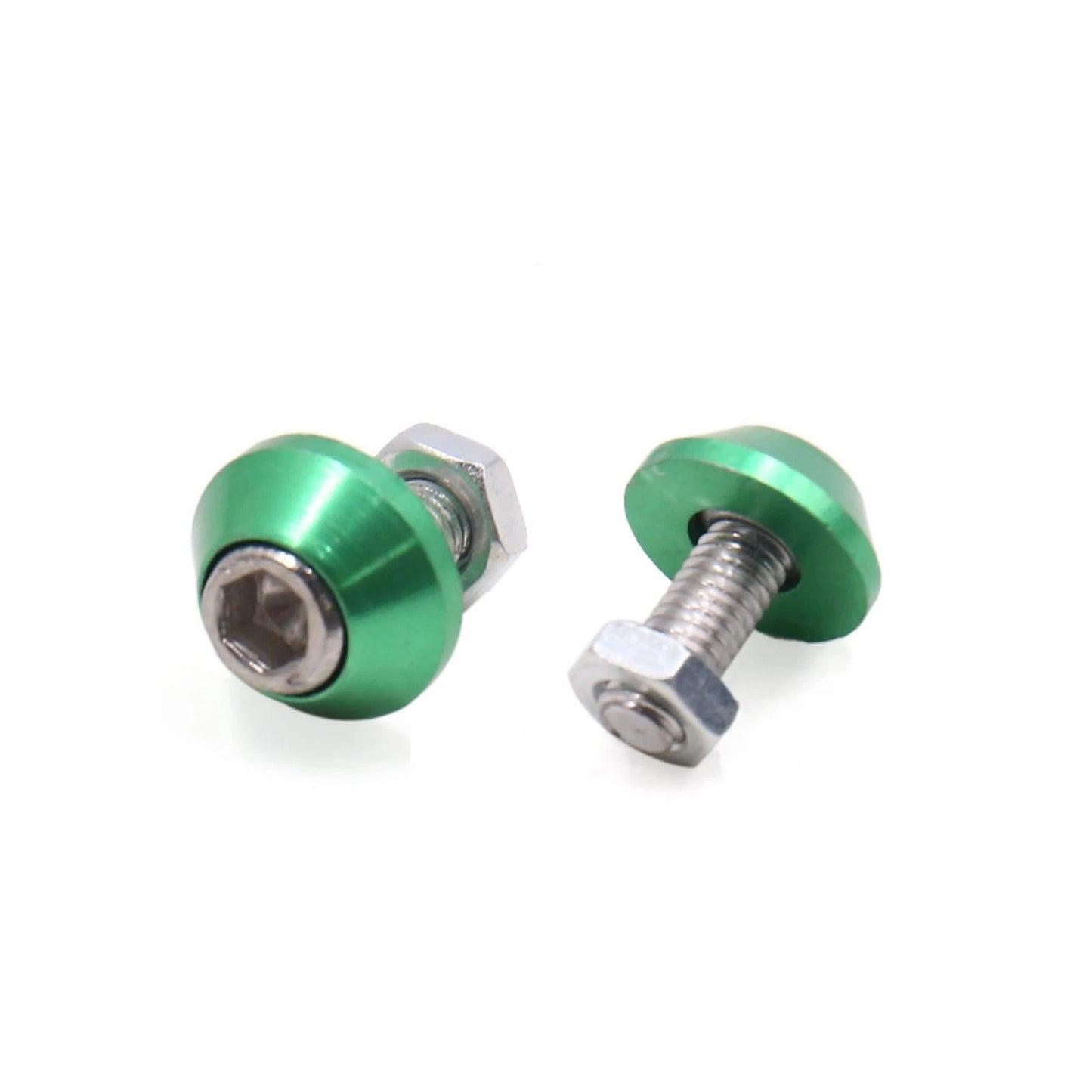 Windscreen / 4Pcs / License Plate Bolts Screws for Universal Green Metal Motorcycle