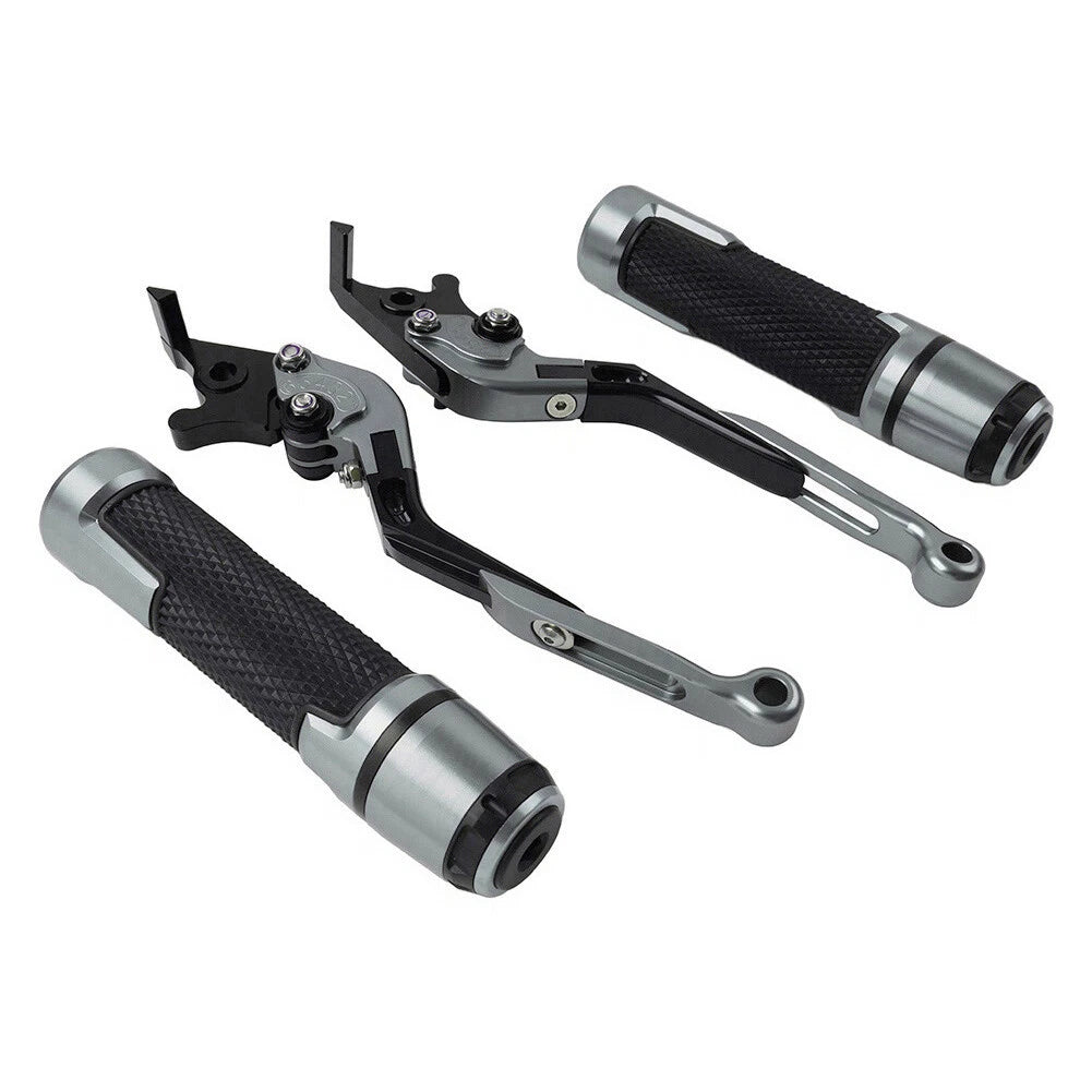 Extendable Brake Clutch Lever Grip Set for Kawasaki Z1000 ZX6R (2003-2023)