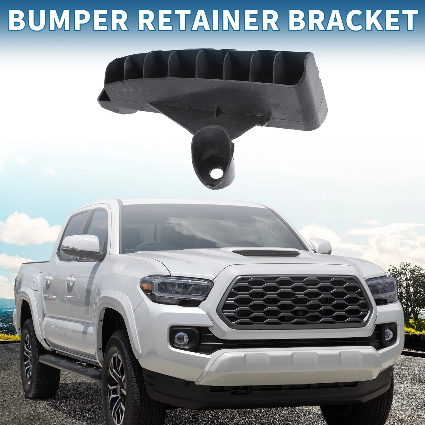 Left Rear Bumper Retainer Bracket for Toyota Highlander (2008–2011)