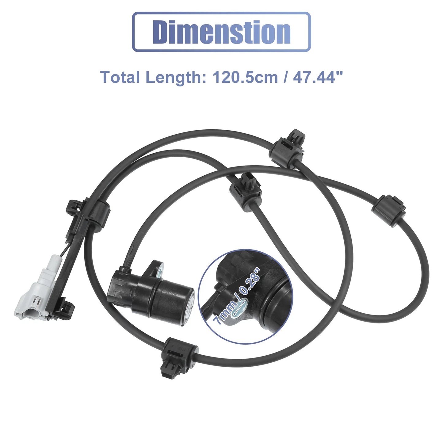 Rear Left ABS Wheel Speed Sensor for Toyota Sequoia (2001–2007)