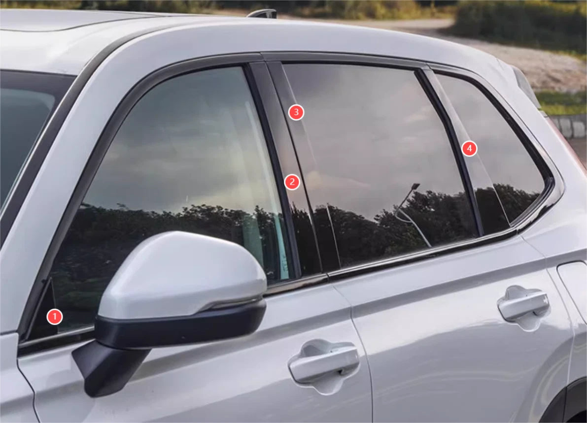 Window Center Pillar Steel Cover Trim for Honda CR-V (2023-2024)