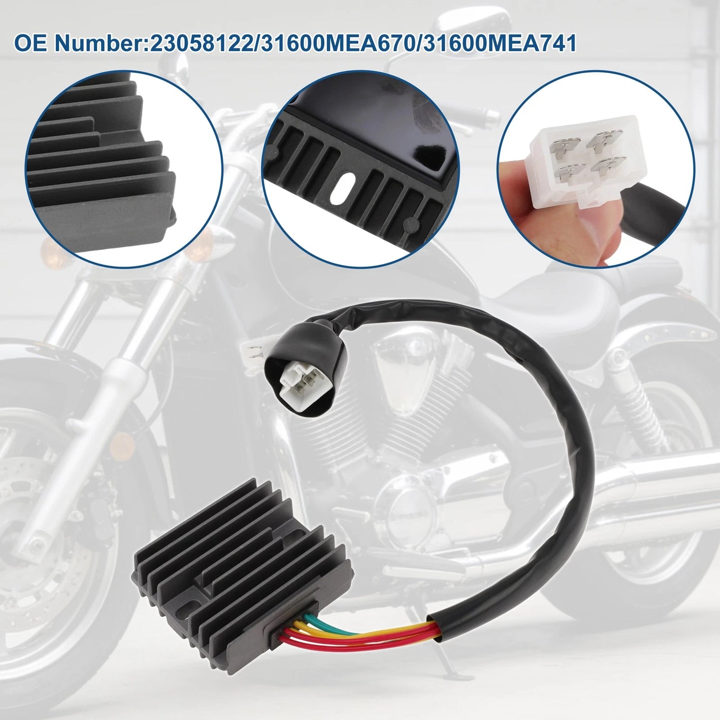 Voltage Regulator Rectifier 1312cc for HONDA VTX1300C (2004–2004)