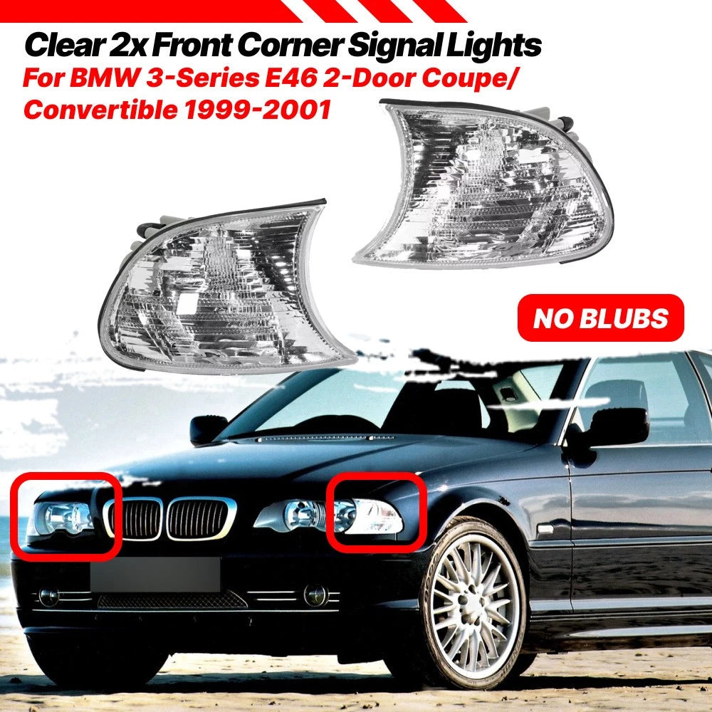 Pair Corner Signal Parking Light Lamp for BMW 3 Series (1999–2001)