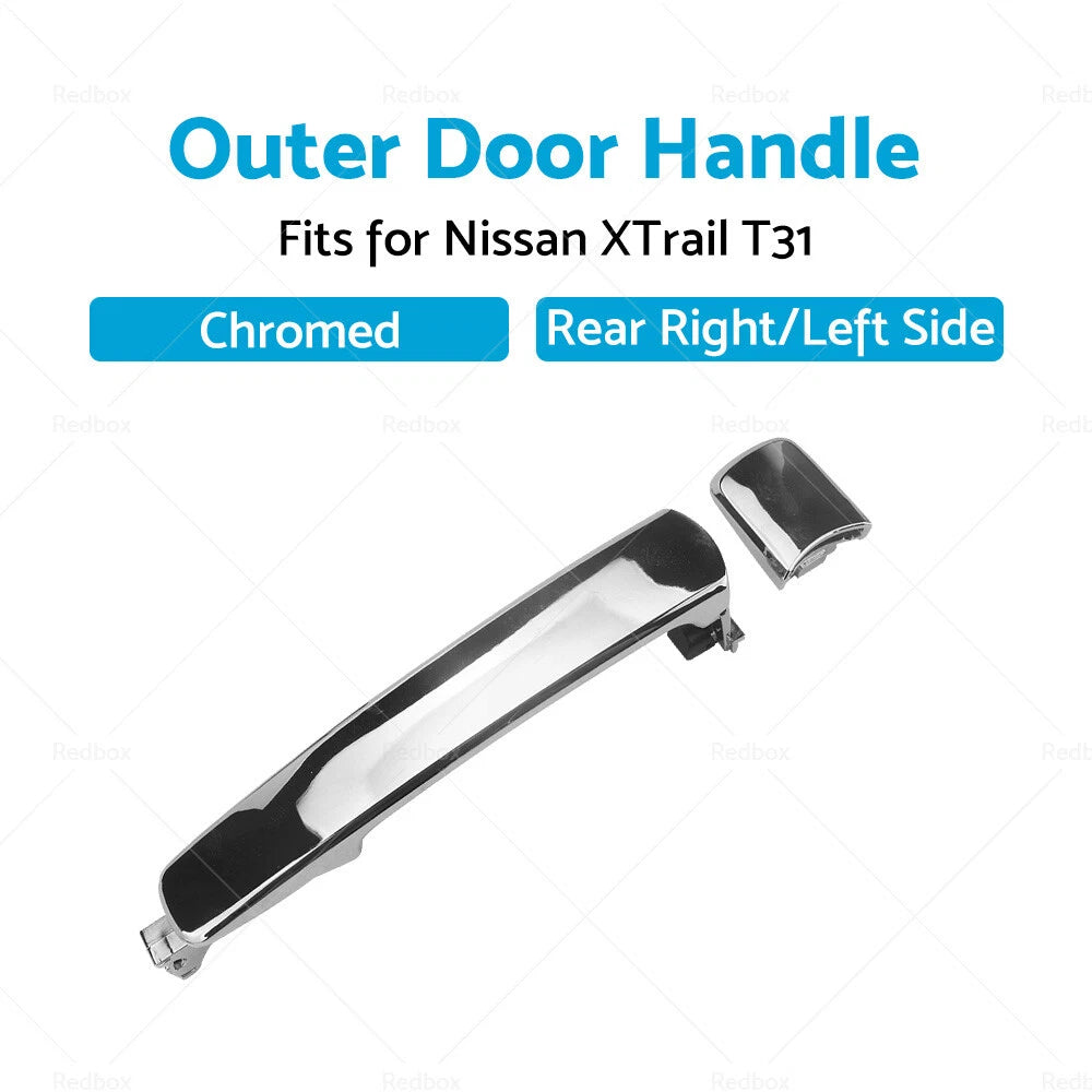 Rear Left Outer Door Handle Chrome for Nissan X-Trail T31 (2007-2013)