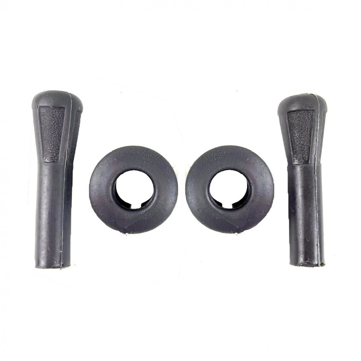 Door Lock Knob Gray Pair Fits Nissan Big-M Navara D21 Pickup Truck 1986-97 D09