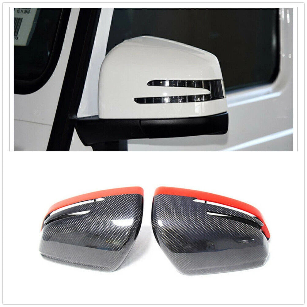 Carbon Fiber Mirror Covers for G-Class AMG G63 W463, GLE 46, M-Class W166 (2019-2023)
