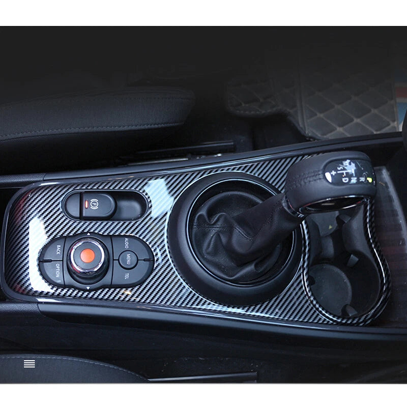 Carbon Fiber Style Center Console Cover Trim Fit For Mini Cooper Countryman F60