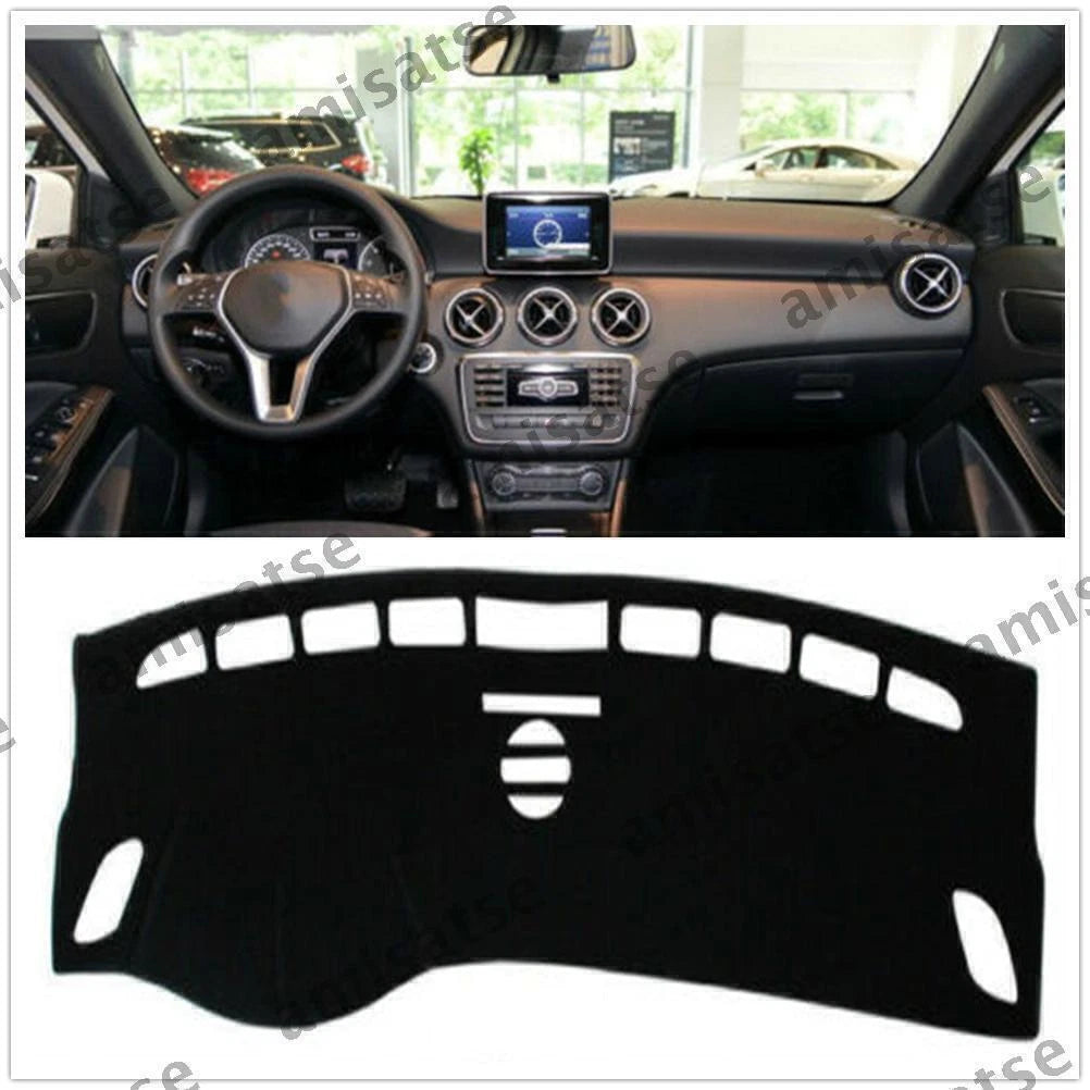 Dashmat for Benz A-Class 2013-2017 Black Dashboard Sun Visor Pad (2013-2017)