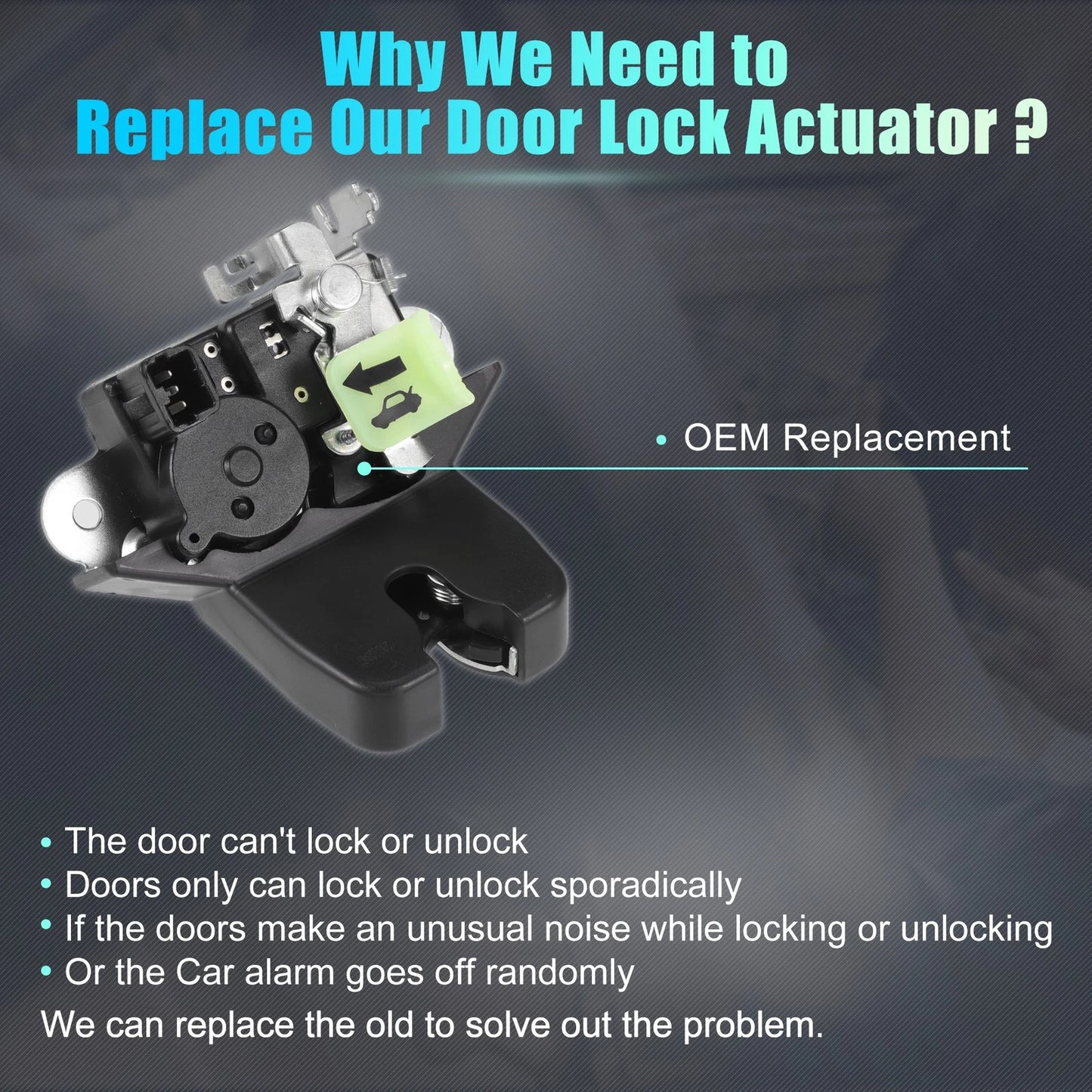 Rear Liftgate Door Lock Actuator Motor for Kia Forte (2019-2021)
