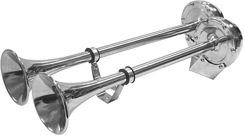12V Marine Dual Trumpet Horn for Car/Boat/Truck - 110dB Loud