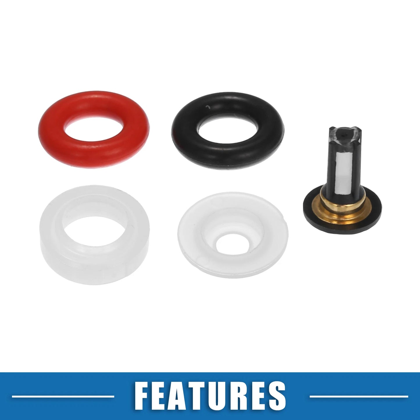 4 x Fuel Injector O-Rings Seals with Micro Filters for Suzuki GSXR1000 (05-06)