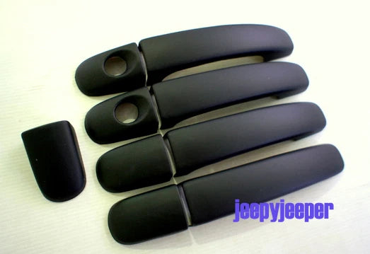 Matte Black Door Handle Cover Trim for Ford Ranger (2012-2018)