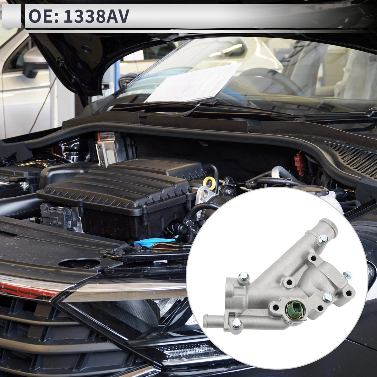 Engine Coolant Thermostat Housing for Peugeot 307 406 407 607 (2001-2013)