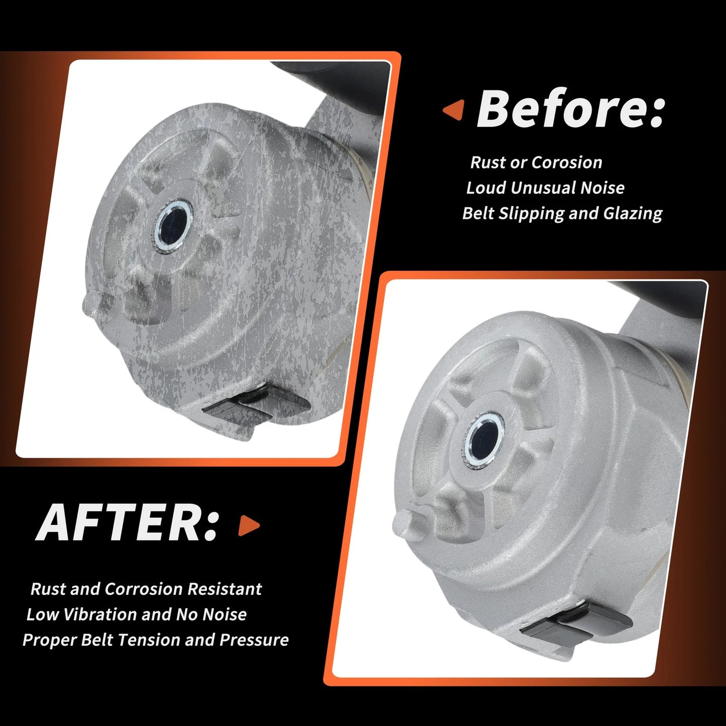 Drive Belt Tensioner Pulley for Ford F650 F750 Freightliner B2 M2 (2000-2023)