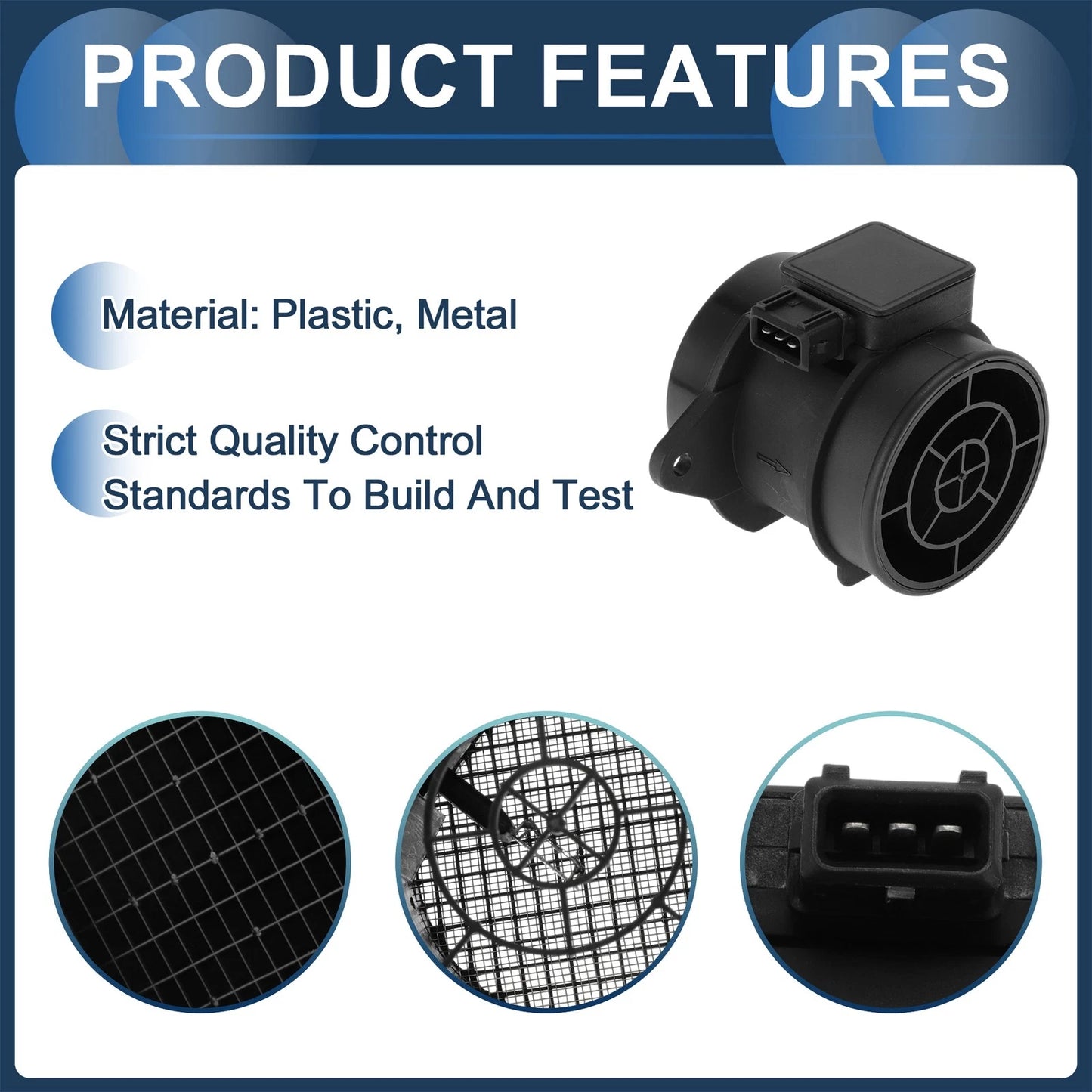 Mass Air Flow Sensor for Kia Rio (2001-2005) 1 Pc