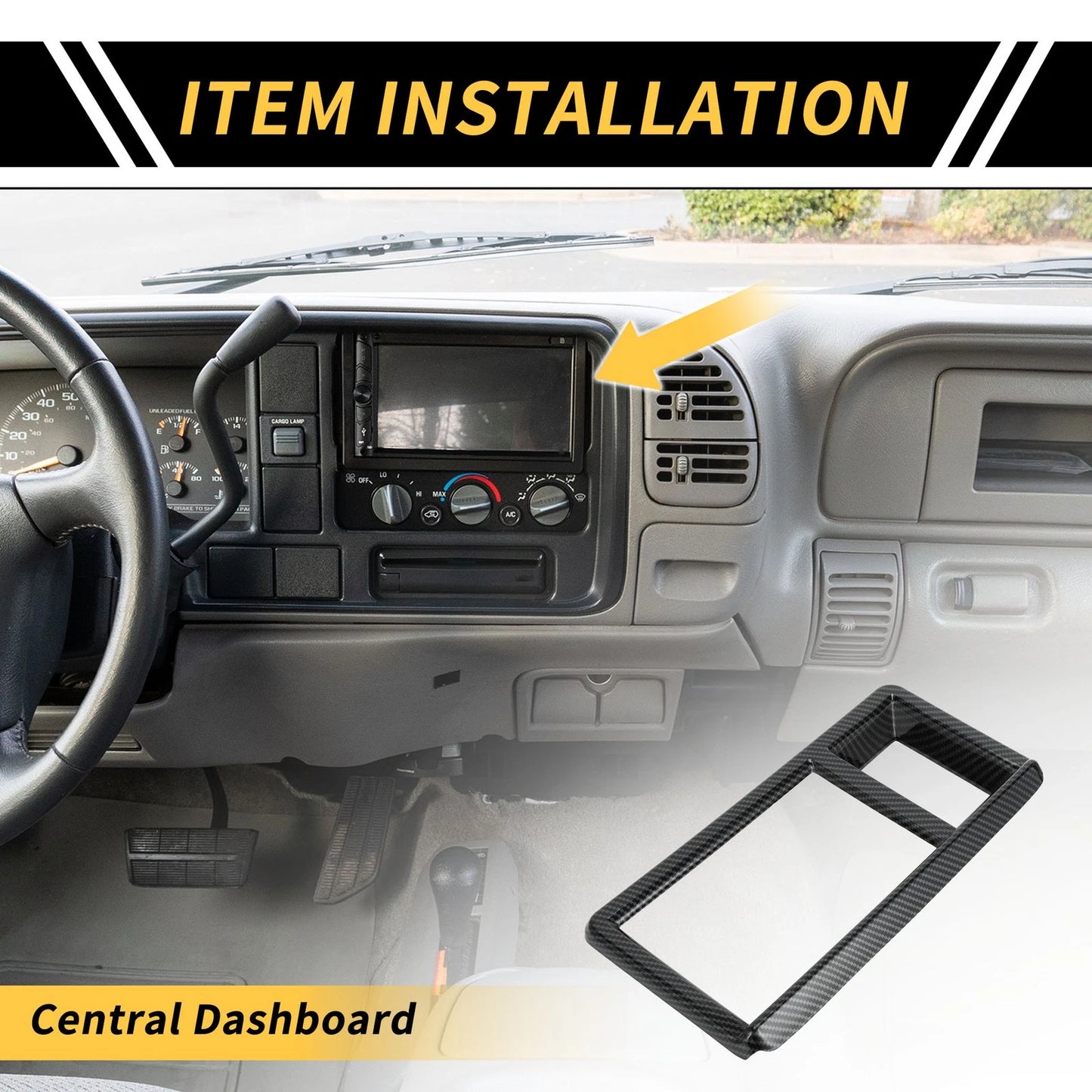 Carbon Fiber Dashboard Meter Frame Cover for Ford Maverick (2022-2024)