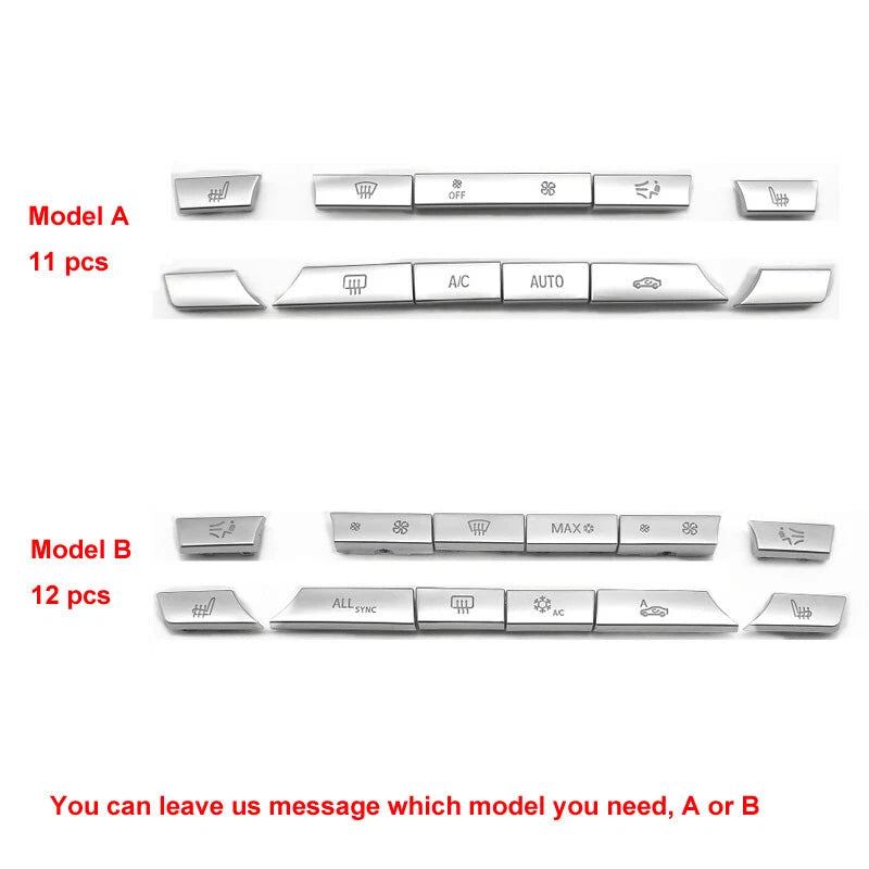 Replacement Air Condition Buttons Knob Key Cover Fit For BMW 5 X5 X6 F10 F18 F02