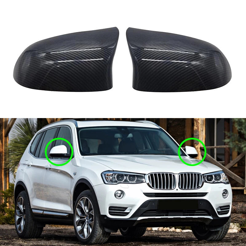 Carbon Fiber Side Mirror Covers for BMW X5 F15, X6 F16 28i 35i (2014-2018)