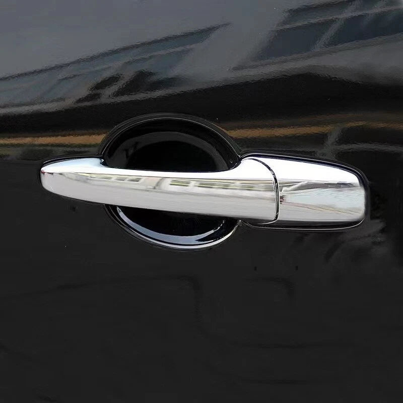Silver Exterior Door Handle Cover Trim for Ford Mustang (2004-2014)