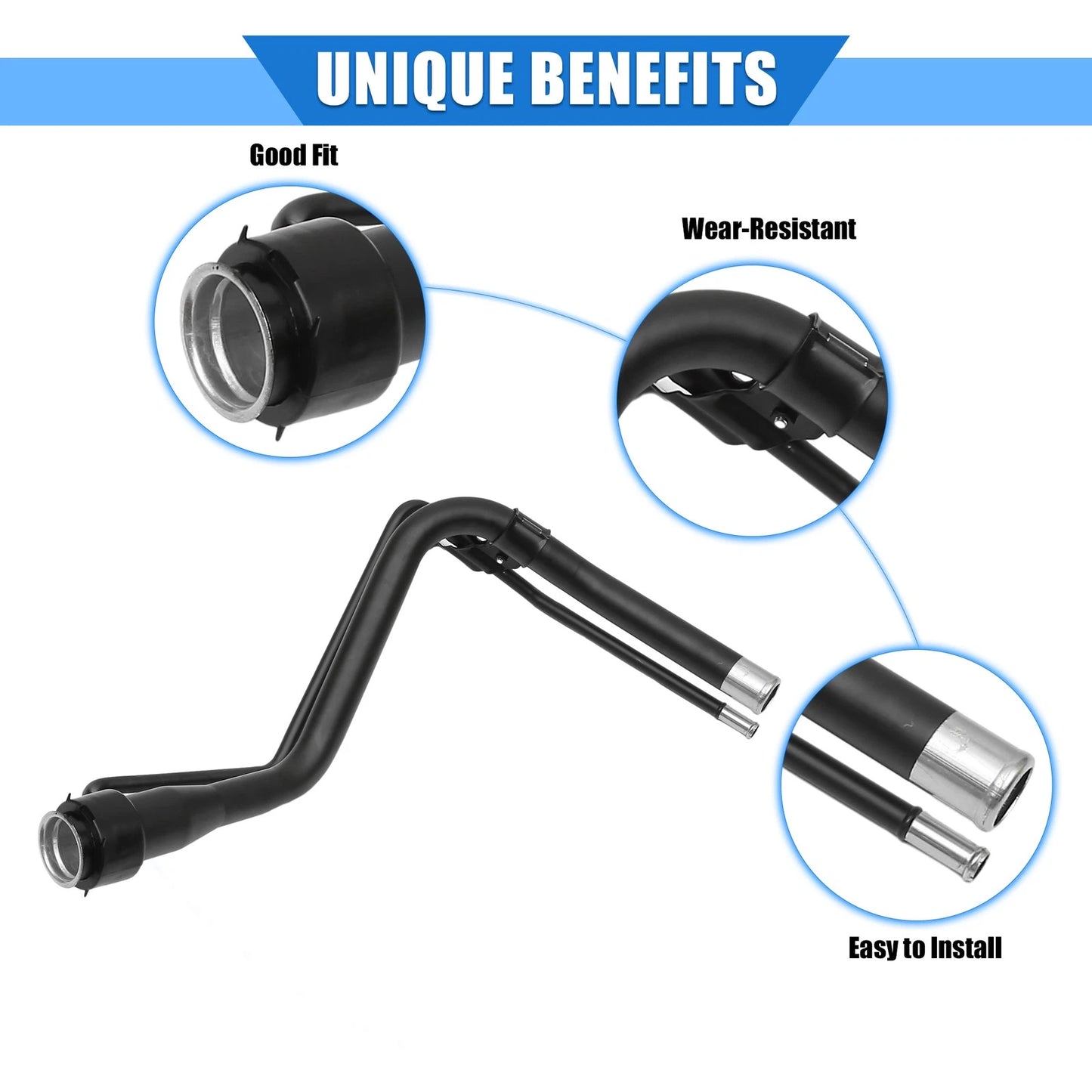 Fuel Filler Neck Pipe & Tank Hose for Toyota Yaris (1999–2005)