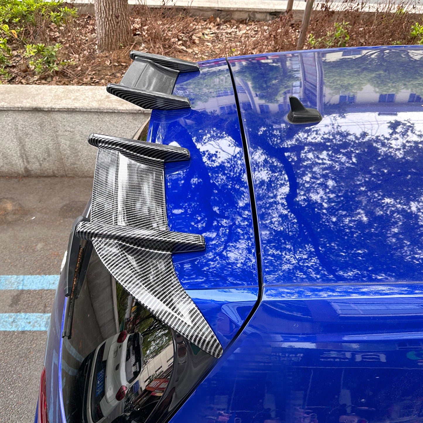 2 x Rear Boot Spoiler Lip Wing for VW Golf MK7 7.5 GTI GTD R (2013-2019)