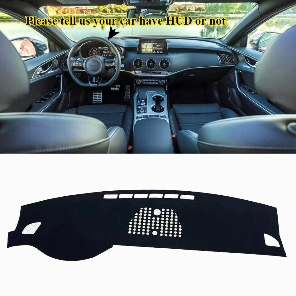 Leather Dashboard Cover Dashmat for Kia Stinger (2018–2023)